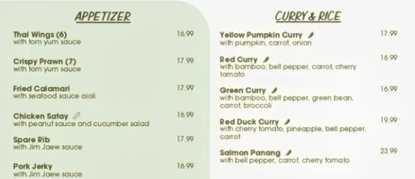 Restaurant menu with .99 cents on every item