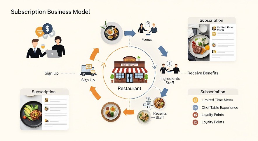 restaurant subscription model cycle