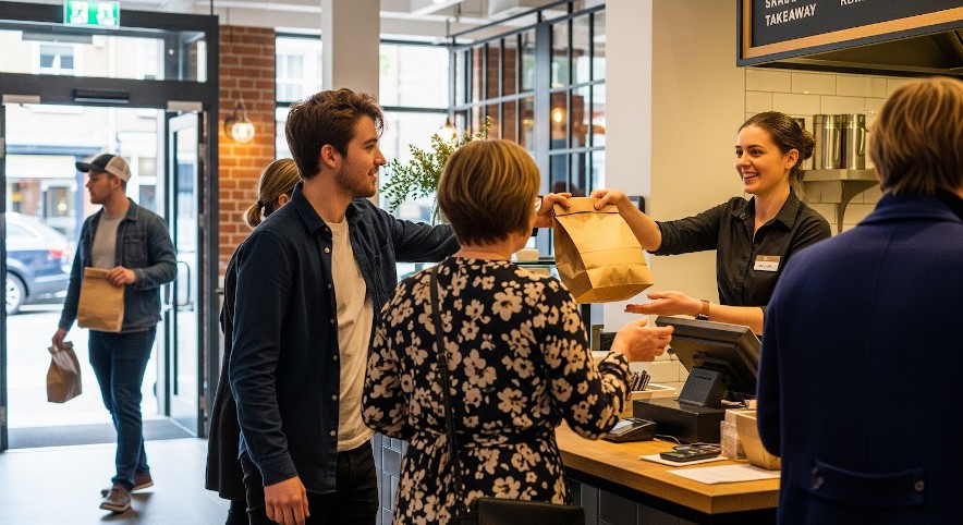 Profitable restaurant giving take away orders to multiple clients